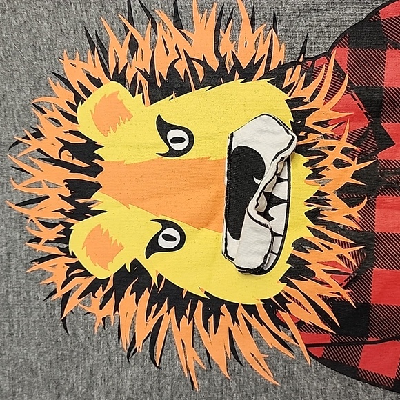 Seven Oaks Gray Kids Lion Graphic Shirt - Picture 3 of 9